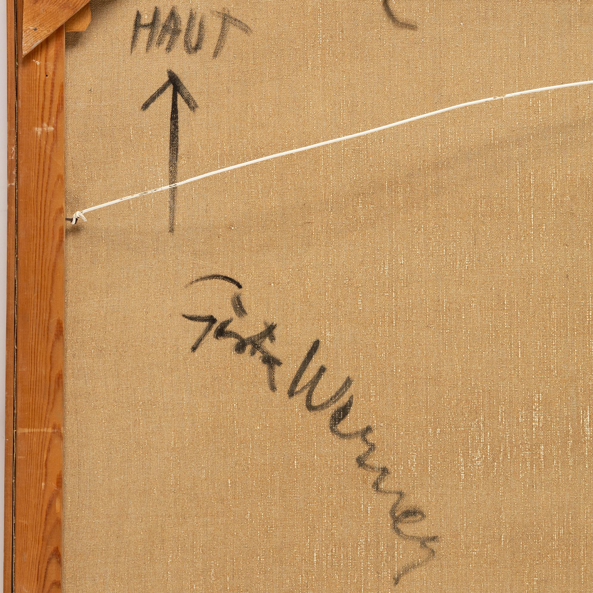Gösta Werner, oil on canvas, signed. Signed verso.