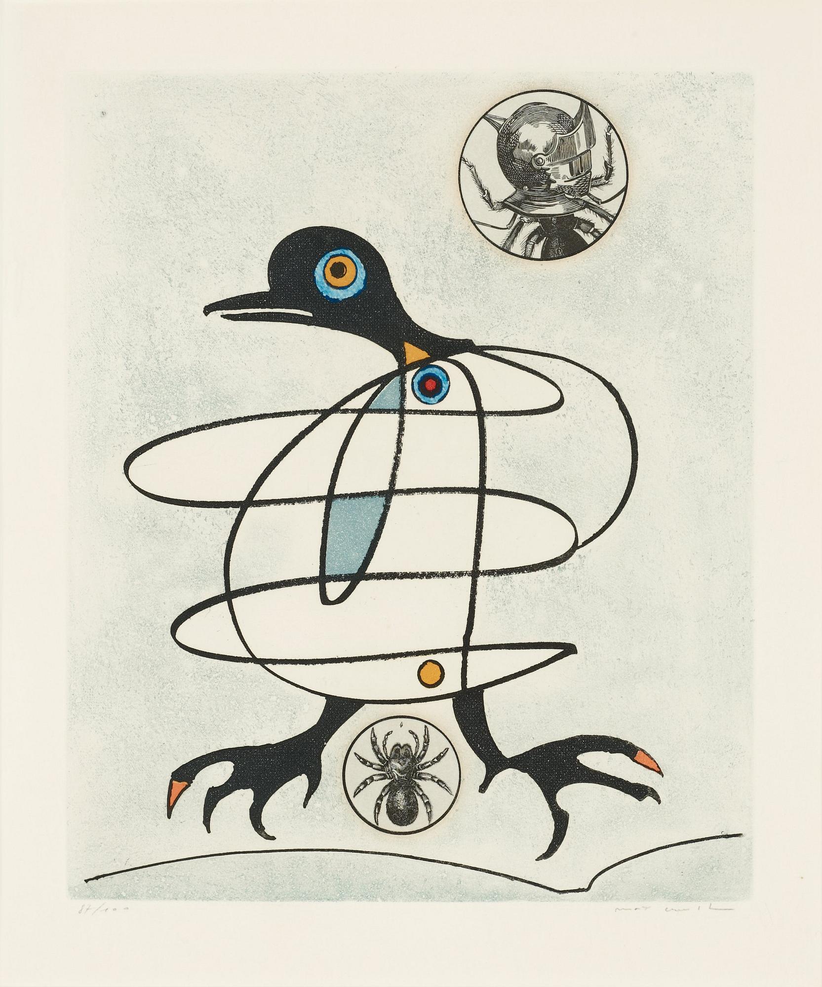Max Ernst, Untitled, from:"Oiseaux en peril".
