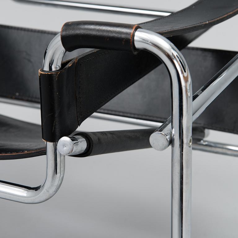 MARCEL BREUER, nojatuoli, "Wassily", 1970-luku.