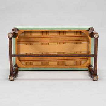 Birger Hahl, a 1920s Art Deco sidetable with drawers and a stool.