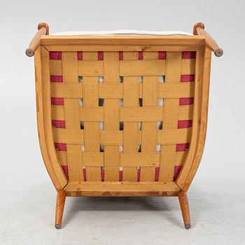 Kerstin Hörlin-Holmquist, fåtölj, "skrindan", OPE-Möbler, 1900-talets andra hälft.