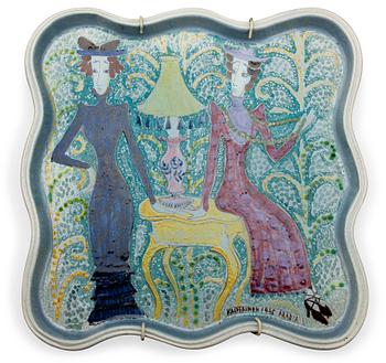 240. Birger Kaipiainen, A CERAMIC DISH.
