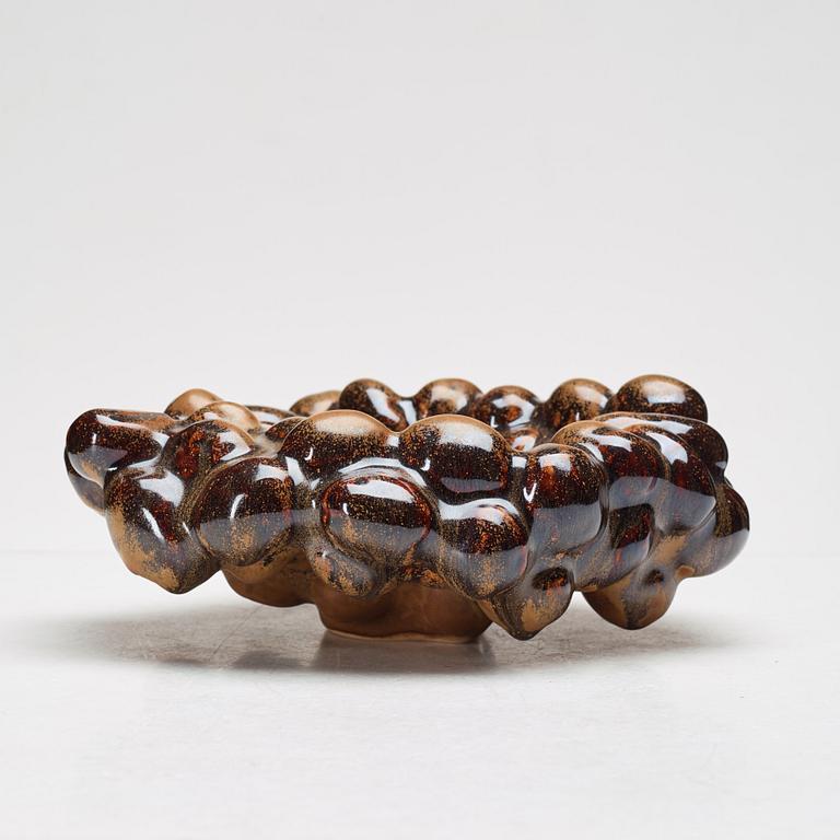 Mårten Medbo, a stoneware dish, Sweden, signed and dated 2001.