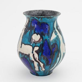 A Goldscheider, 'Pferde' glazed terracotta vase, Vienna 1928-38.