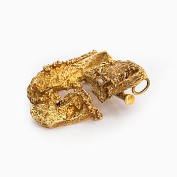 Björn Weckström, brooch, “Dinosaur”, 14K gold, Lapponia 1974.