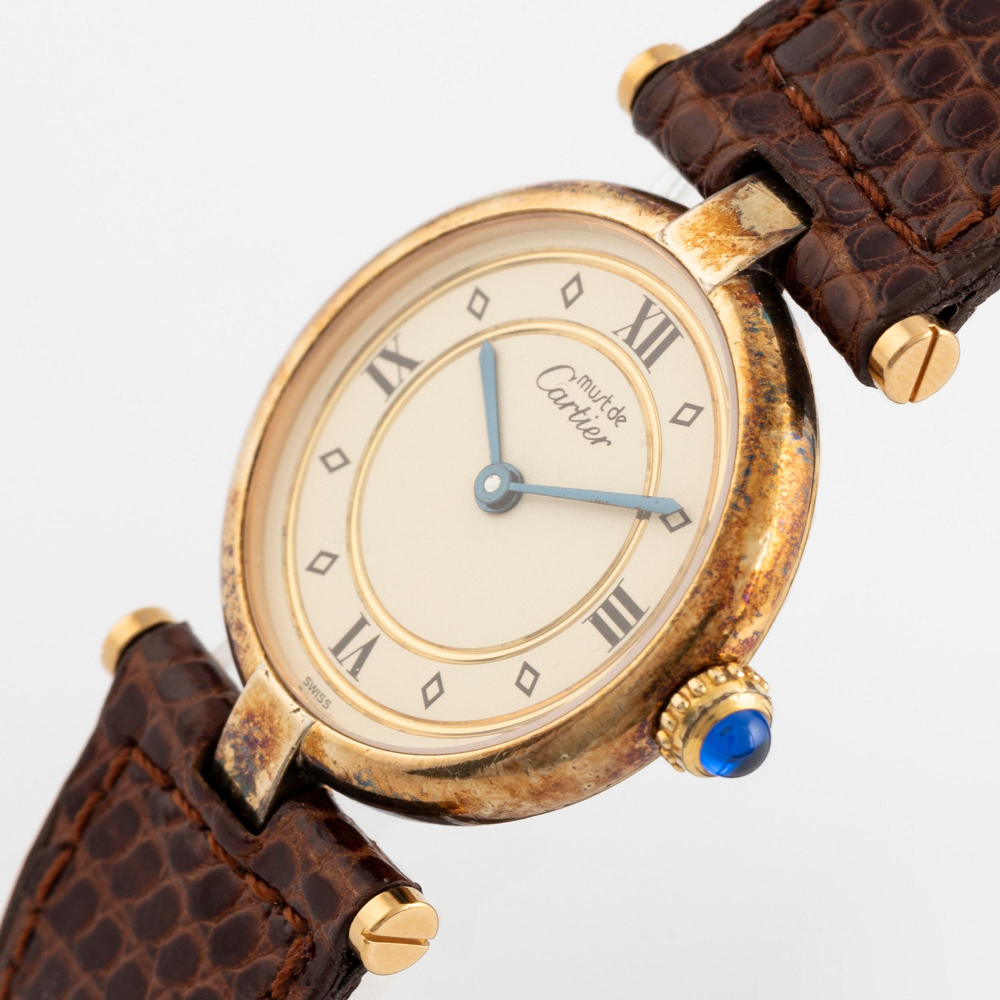 must de Cartier, VLC, wristwatch, 24 mm,