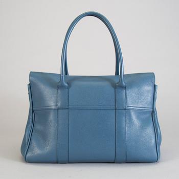 A Mulberry "Bayswater" handbag in special edition colour Steel blue.