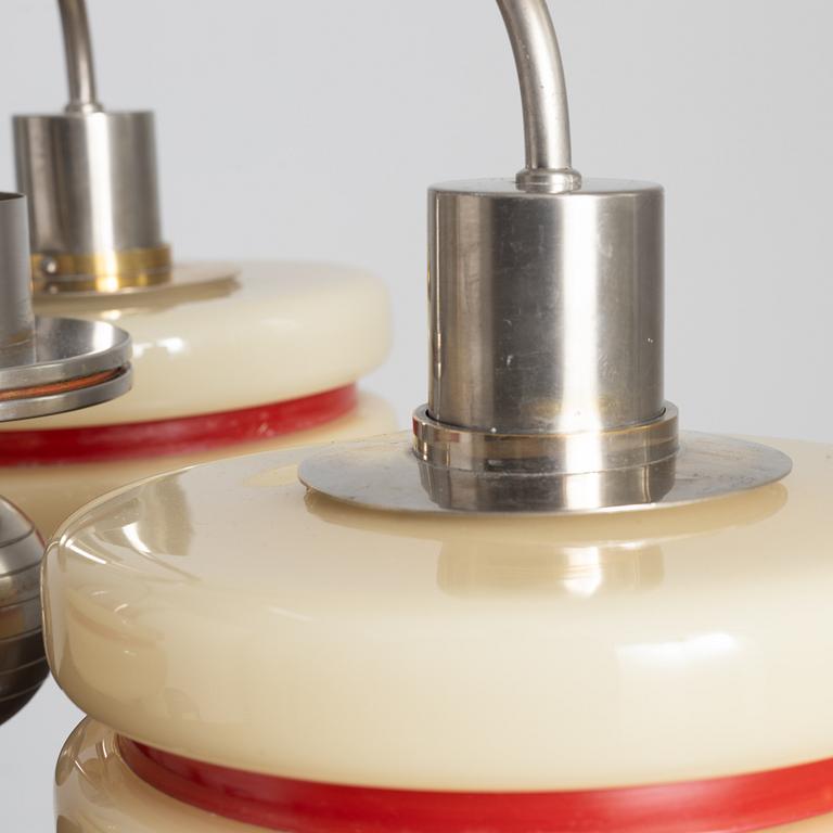 Harald Notini, a model "10277" ceiling lamp, Arvid Böhlmarks Lampfabrik, Stockholm, 1930s.