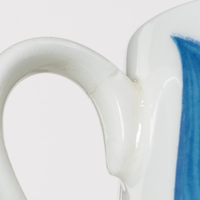 Stig Lindberg, five 'Tahiti' coffee cups with saucers, Gustavsberg.