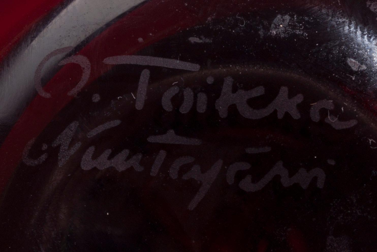 FIGURIN, glas, signerad O. Toikka, Nuutajärvi 2005-2007.