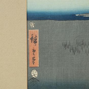 Ando Hiroshige, after, woodblock print in colours, first part of the 20th Century.