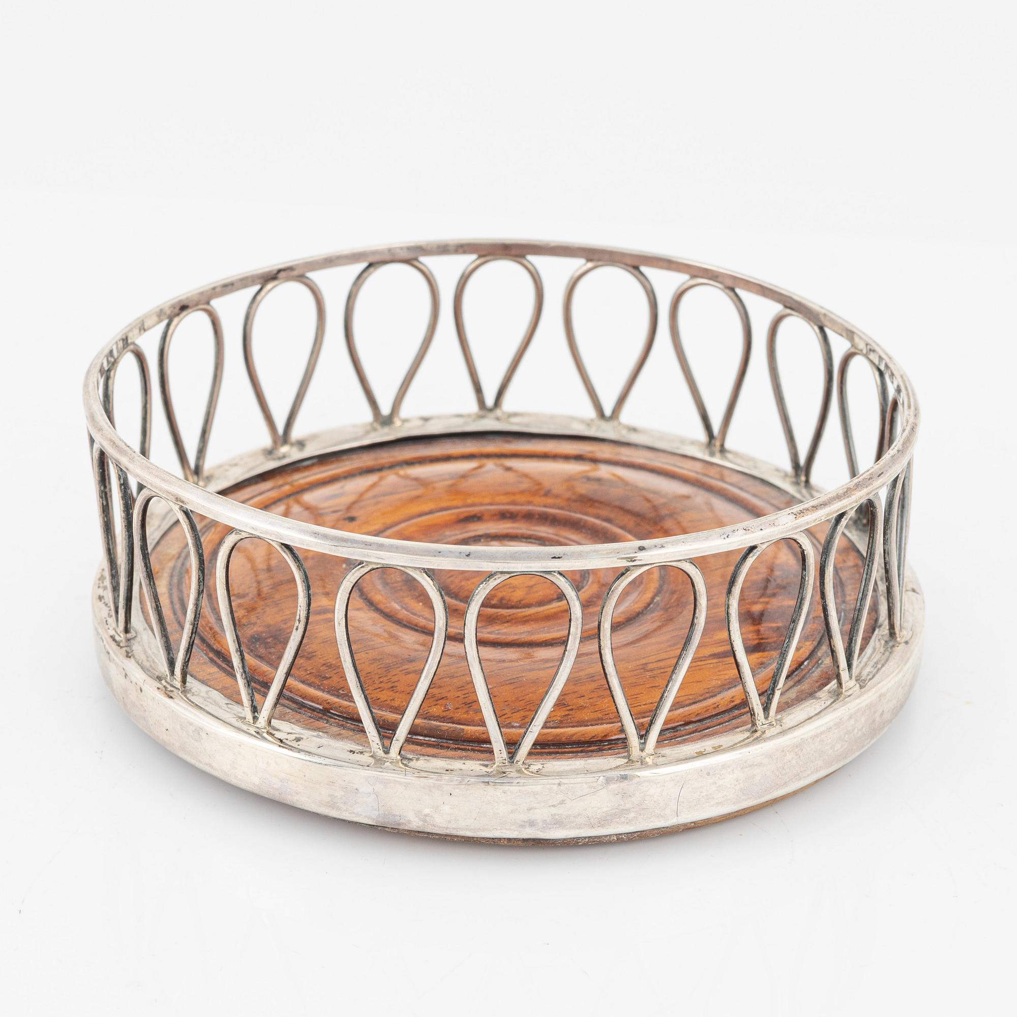 Adolf Fredrik Ekeberg, coaster, silver, Göteborg 1806, Empire.