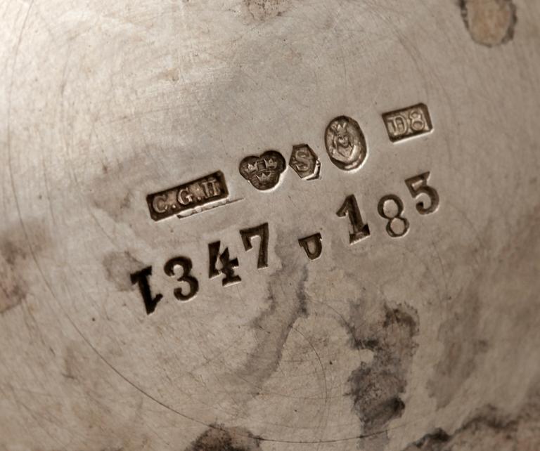 BÄGARE, silver. CG Hallberg, Stockholm 1930. 254gr.