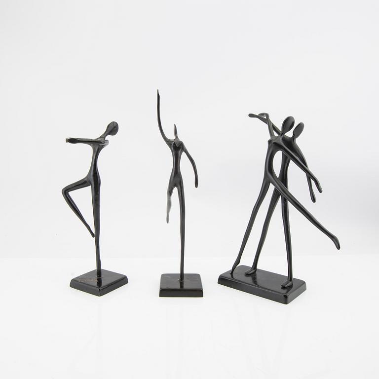 Bodrul Khalique and Louise Hederström sculptures, 4 pieces for IKEA 2000-2004, patinated bronze.