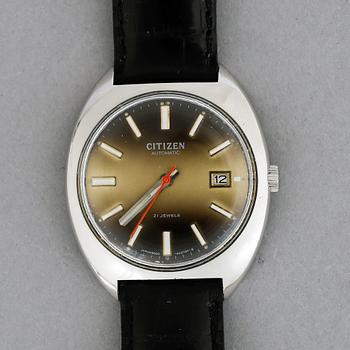 ARMBANDSUR, Citizen, stål, 1970-tal.