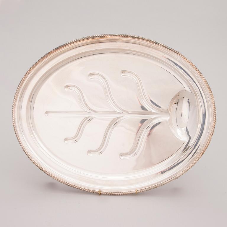 FISKFAT OCH STEKFAT, Christofle Frankrike och Mappin & Webb Ltd, England, 1900-talets senare hälft.