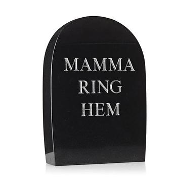 Marianne Lindberg De Geer, "Mamma ring hem/Mom call home".