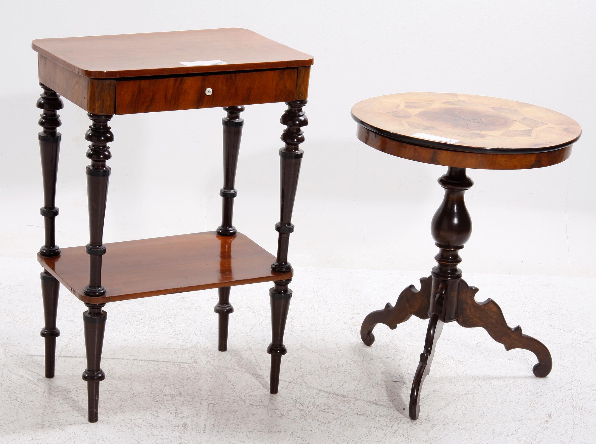 BORD, 2 st, 1800-tal.