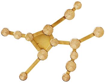 555. Wiwen Nilsson, A Wiwen Nilsson 18k gold brooch, Lund 1967.