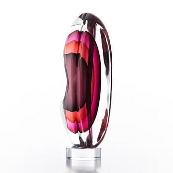 TIMO SARPANEVA, GLASS SCULPTURE. Clamitatio I. Signed Timo Sarpaneva, studio Pino Sinoretto, Murano 1998.