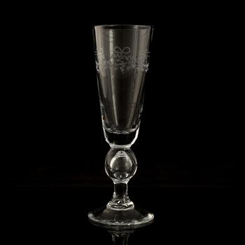 A Swedish 25-piece glass stemware service "Antik", Reijmyre Glasbruk.