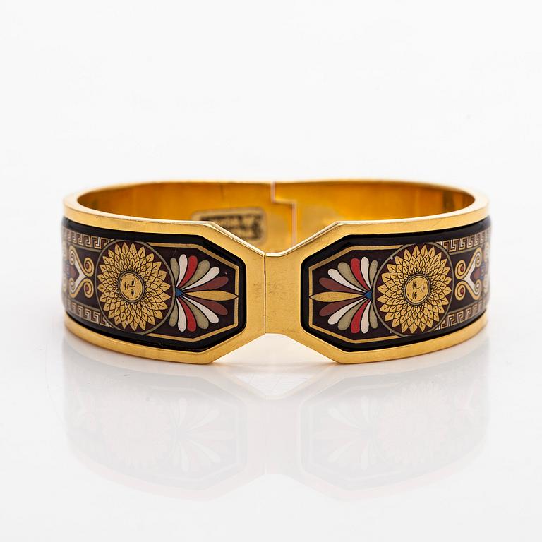 Michaela Frey, armband och halssmycke, förgylld metall, emalj.