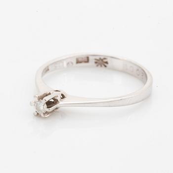 Small brilliant-cut diamond ring.
