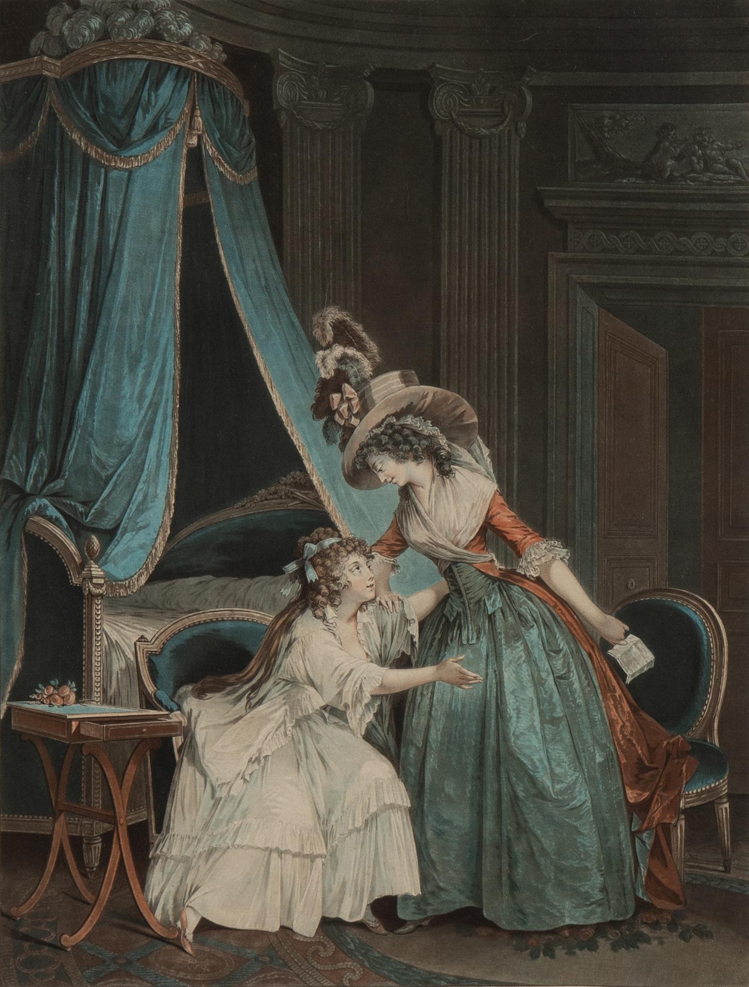 Niclas Lafrensen d.y., efter. Gravör Jean Francois Janinet. Tre färggravyrer, bildstl 35,5 x 28 cm vardera.