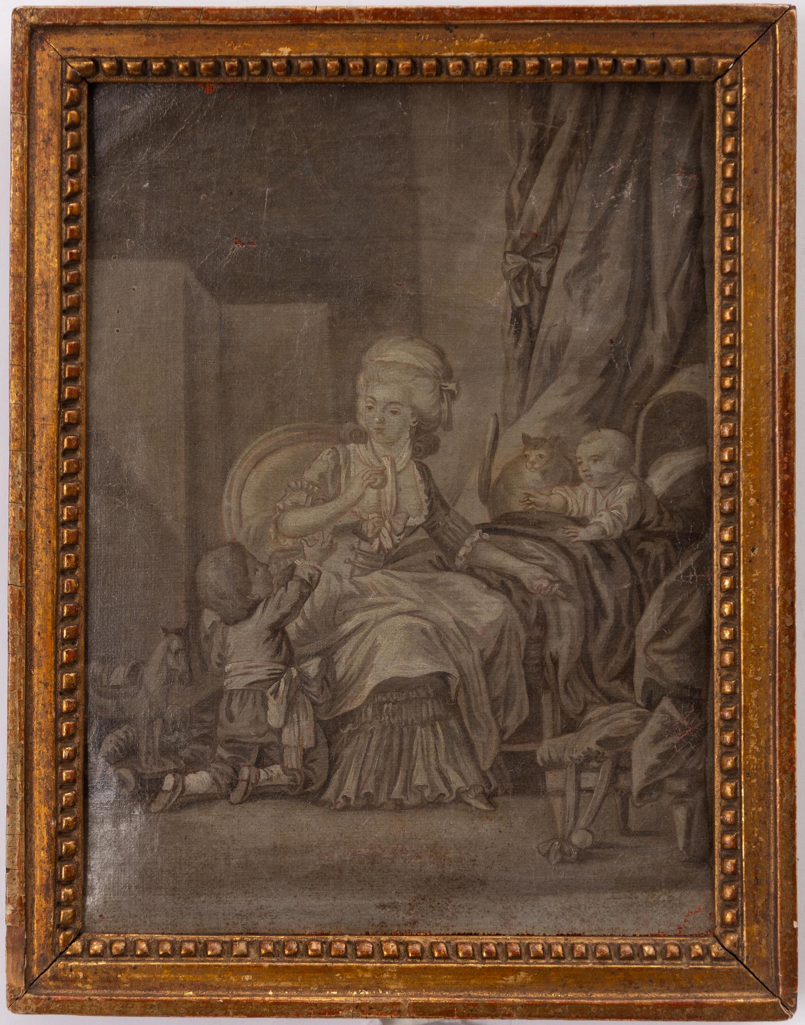 Unknown artist, 18th century, Nursery interior.