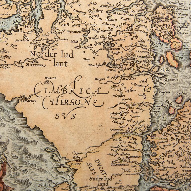 Marcus Jordan, map for Ggeorg Braun & Frans Hogenberg 'Civitates Orbis Terrarum', Cologne ca 1585-90.