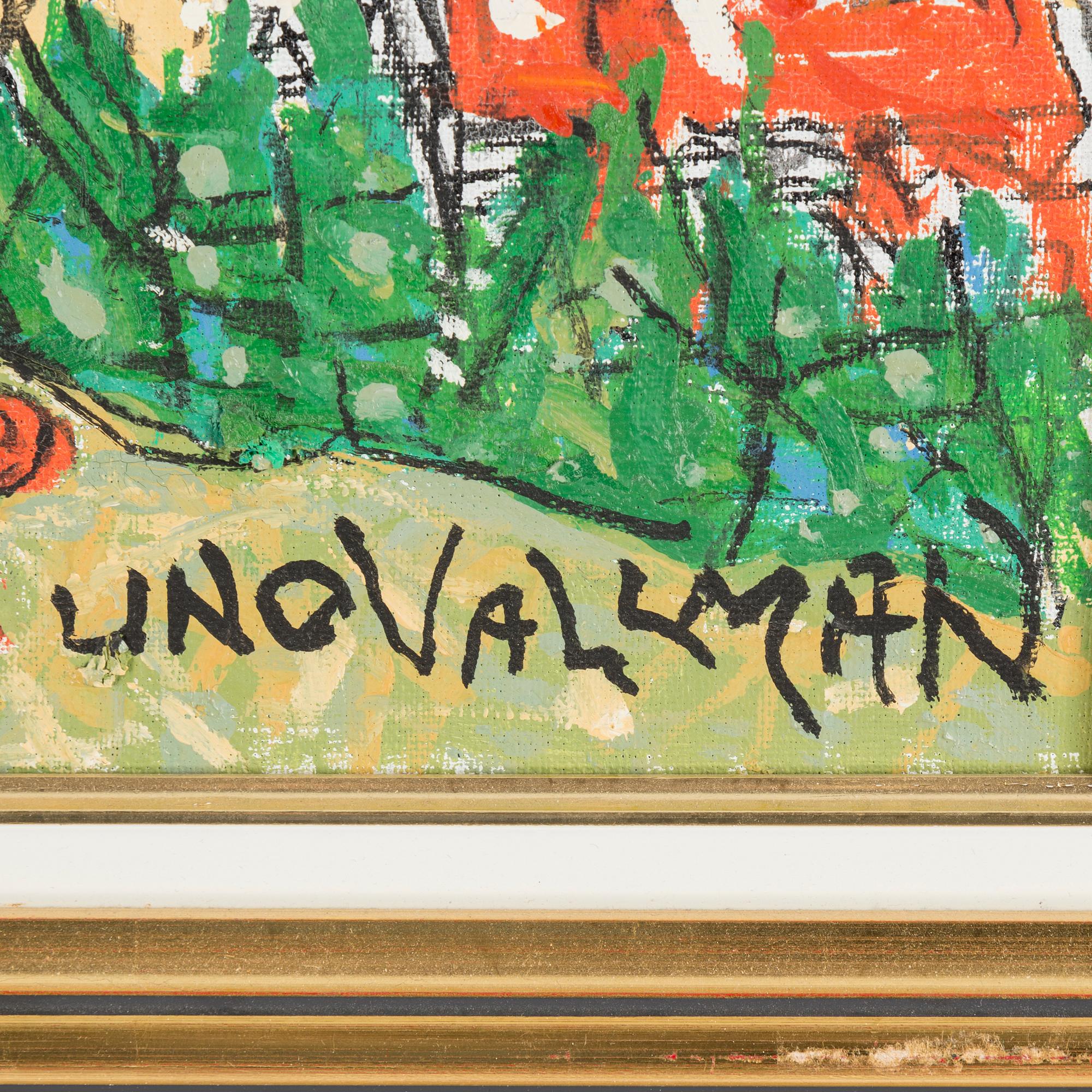 UNO VALLMAN, olja på duk, signerad Uno Vallman.
