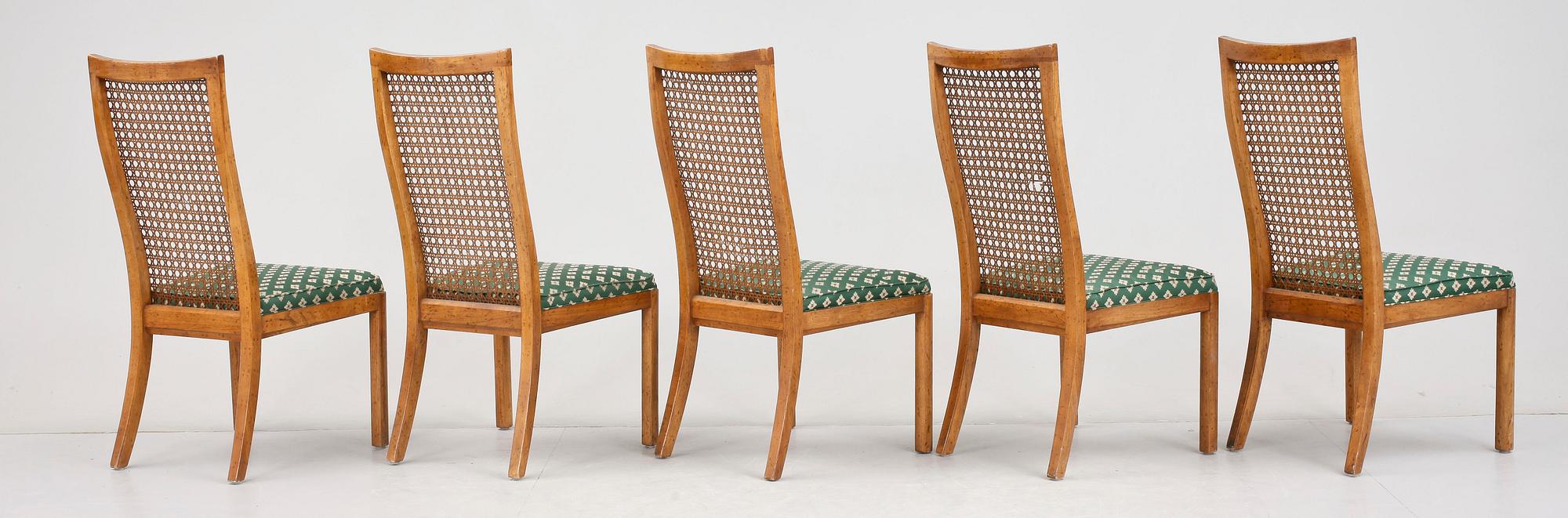MATSALSGRUPP, 13 delar, art deco-stil, USA, 1978, märkt undertill.
