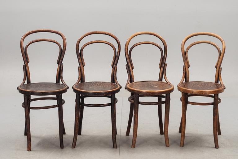 STOLAR, 4 st, snarlika, bl a Thonet, 1900-talets början.