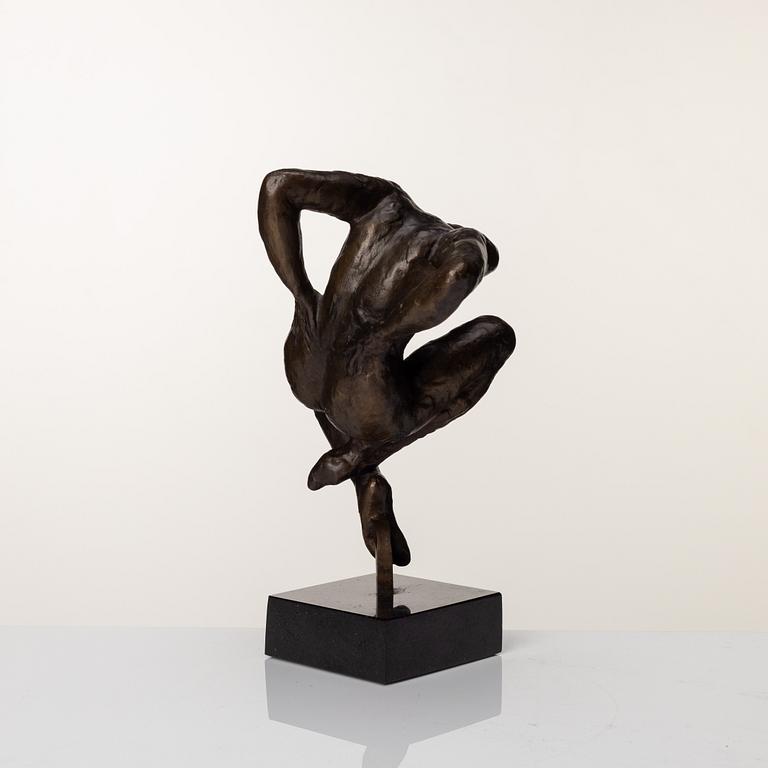 Gudmar Olovson, sculpture. Signed. Numbered. Foundry mark. Bronze, total height 24.5 cm.