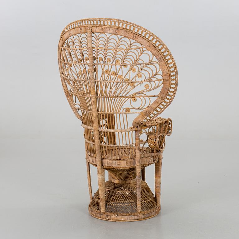 a rattan chair, late 20th century,