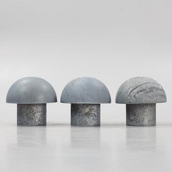 Bjarne Bech, three outdoor wall lights, Louis Poulsen, Denmark.