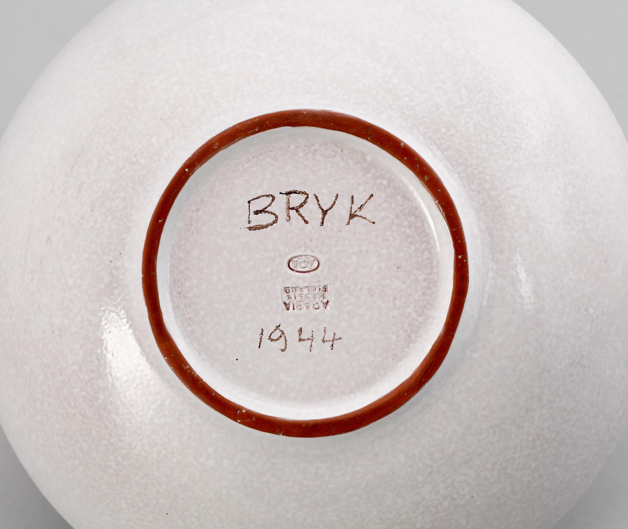 SKÅL, keramik, Rut Bryk Arabia 1944.