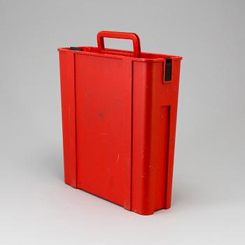 SKRIVMASKIN, "Valentine", Perry King samt Ettore Sottsass, Olivetti, formgiven 1968.