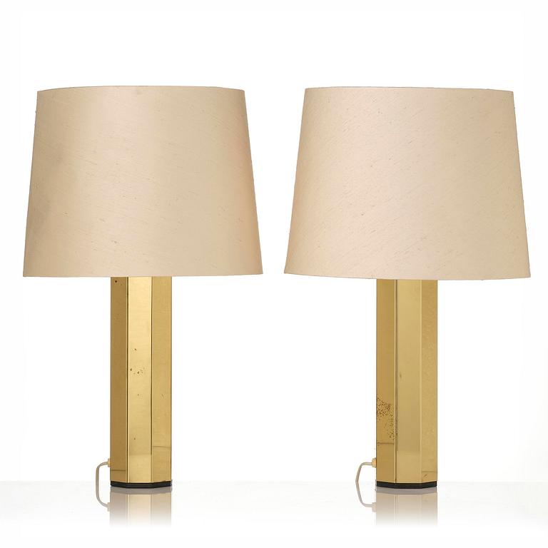 Hans-Agne Jakobsson, a pair of table lamps model B 203/36, Hans-Agne Jakobsson AB, Markaryd, 1960s-70s.