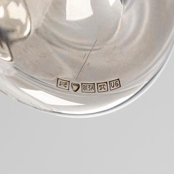 A 10-piece set of parcel-gilt silver beakers, Suomen Kultaseppä oy, Turku 1949.