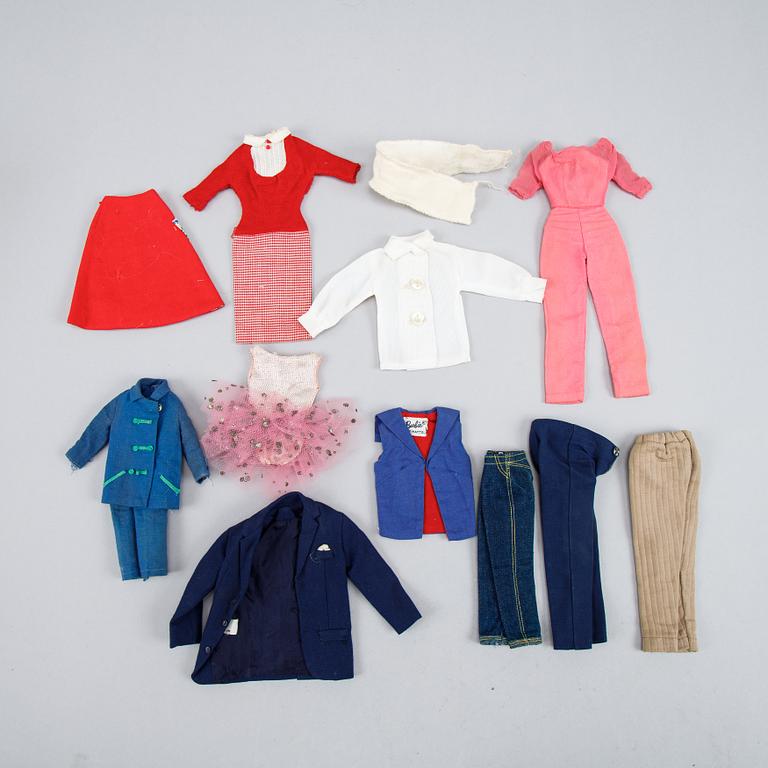 Barbiedockor, 4 st, Mattel, 1960-tal.