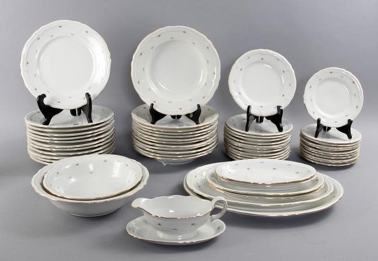 SERVIS, ca 56 delar, porslin, "Marie Luise", Lettmann Weiden, Tyskland.