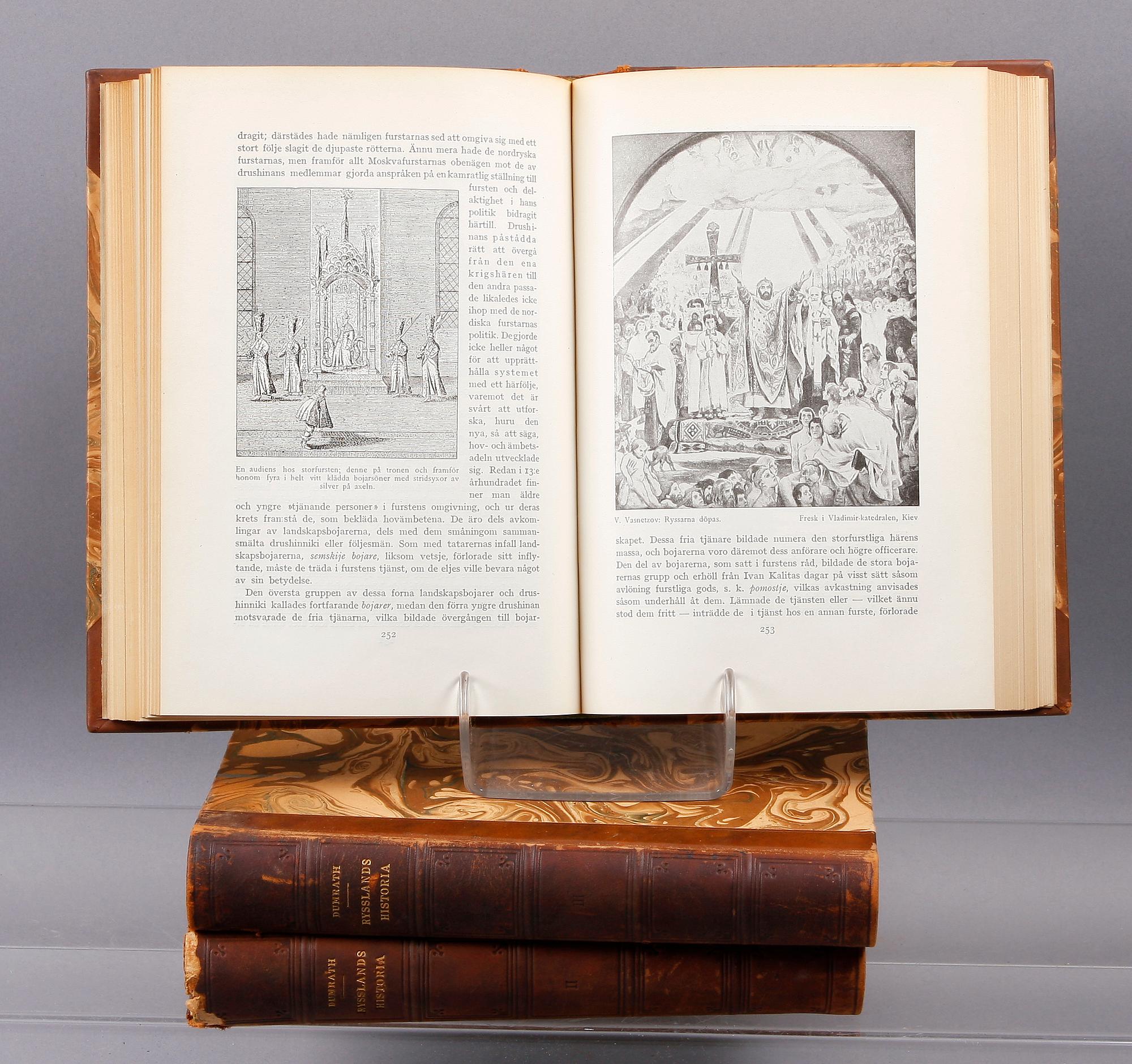 BÖCKER, 3 vol, Rysslands Historia, Dumrath, 1927.