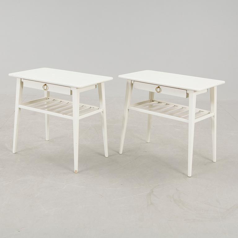 SÄNGBORD, ett par, 1940/50-tal.