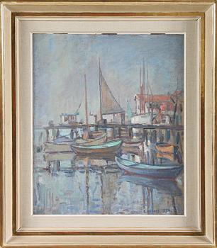 EDVIN OLLERS, Olja på duk, sign o dat 1954.