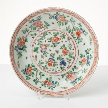 A porcelain plate, China, Kangxi (1662-1722).