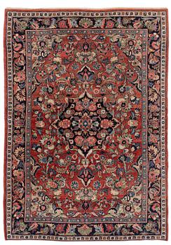 Rug, semi-antique Sarouk, approx. 200 x 145 cm.