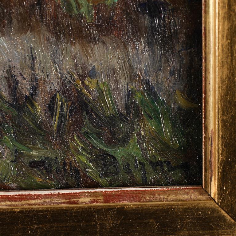 WILHELM BEHM, olja på duk, signerad.