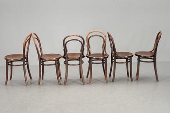 STOLAR, 6 st, Thonet, 1900-talets första fjärdedel.