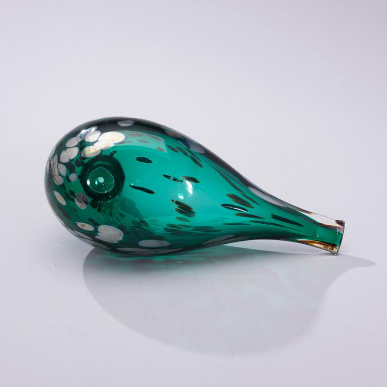 FIGURIN, 2 st, glas, signerad O. Toikka Nuutajärvi samt Oiva Toikka Nuutajärvi Notsjö.